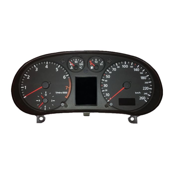 Audi A3 8L VDO instrument cluster middle display repair with analogue clock