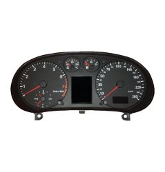 Riparazione display centrale quadro strumenti VDO Audi A3 8L con orologio analogico